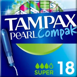 Tampax Pearl Compak Super Tamponer< Bind & Indlæg