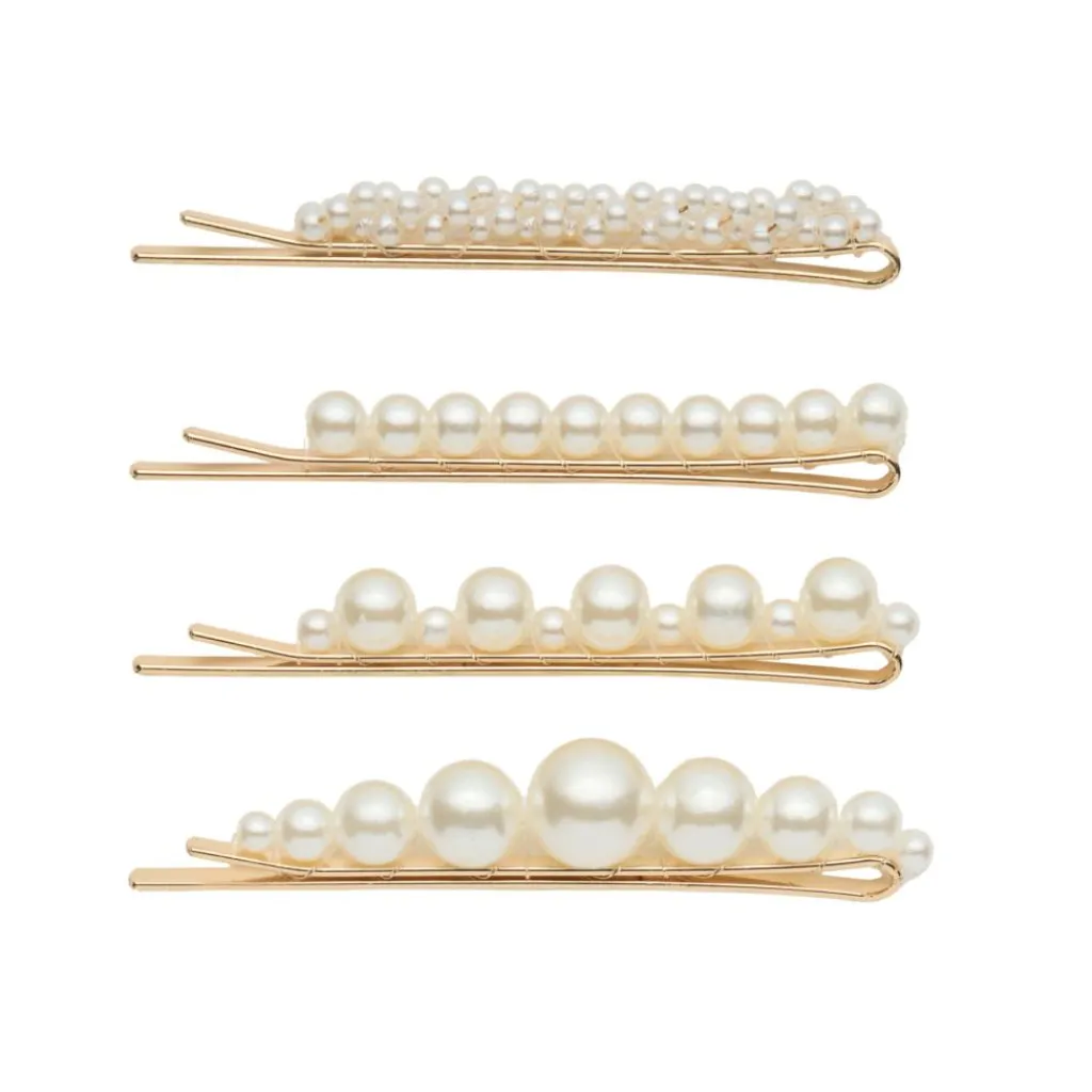 KICKS Beauty Hårpynt<Pearl Hair Pins 4-pak