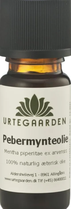 Urtegaarden Pebermynteolie Æterisk Olie< Duft Til Hjemmet|Duftolier