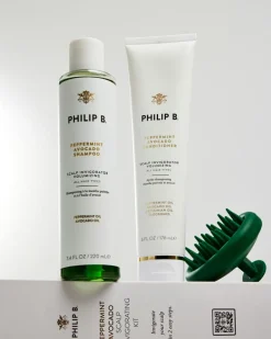 Philip B Peppermint Avocado Scalp Invigorating Kit Gaveæske< Gaveæsker|Hårpleje Gaveæsker