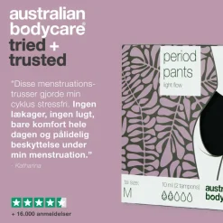 Australian Bodycare Bind & Indlæg<Period Pants Midi Light Flow