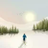 ViSSEVASSE Plakater & Rammer<Plakat 'Cross-Country Skiing'
