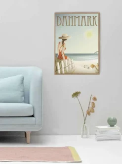 ViSSEVASSE Plakat 'Danmark Stranden'< Plakater & Rammer