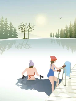 ViSSEVASSE Plakat 'Winter Bath'< Plakater & Rammer