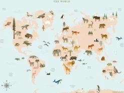 ViSSEVASSE Plakater & Rammer<Plakat 'World Map Animal'