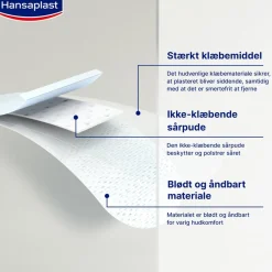 Hansaplast Plaster Sensitive XXL< Sårplastre|Sårplastre