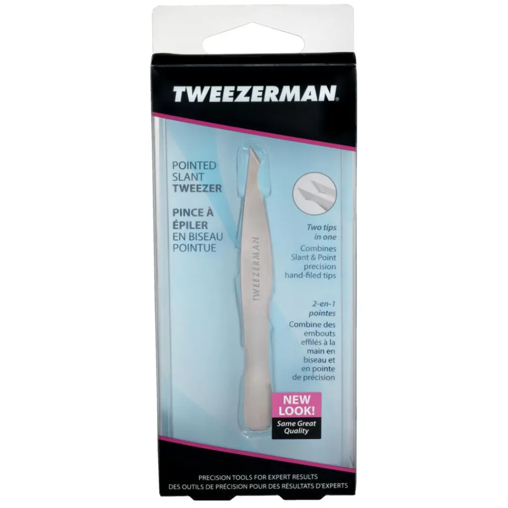 Tweezerman Pincetter|Pincetter<Pointed Slant Tweezer