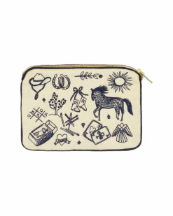 HABIBA Tasker & Punge|Makeup- & Toilettasker>Polly Embroidery Mini Clutch