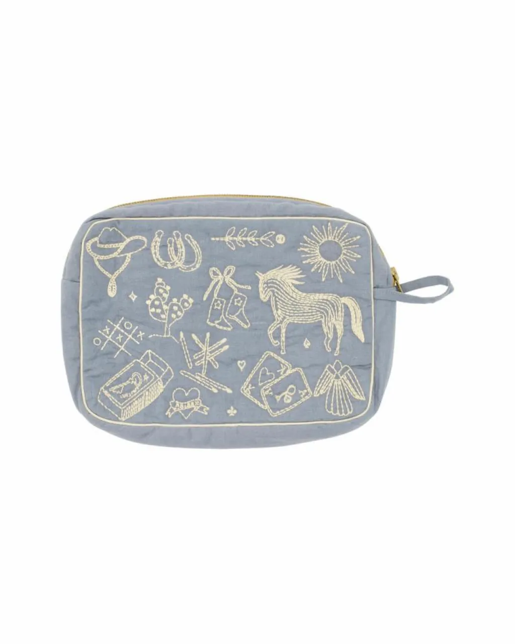 HABIBA Polly Embroidery Toiletry Bag< Tasker & Punge|Makeup- & Toilettasker