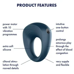 Satisfyer Power Ring Vibrerende Penisring< Sexlegetøj Til Mænd