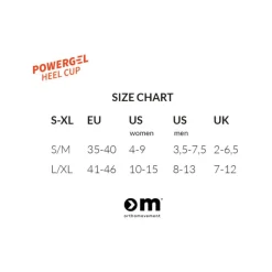 Ortho Movement Powergel Heel Cup< Såler & Indlæg