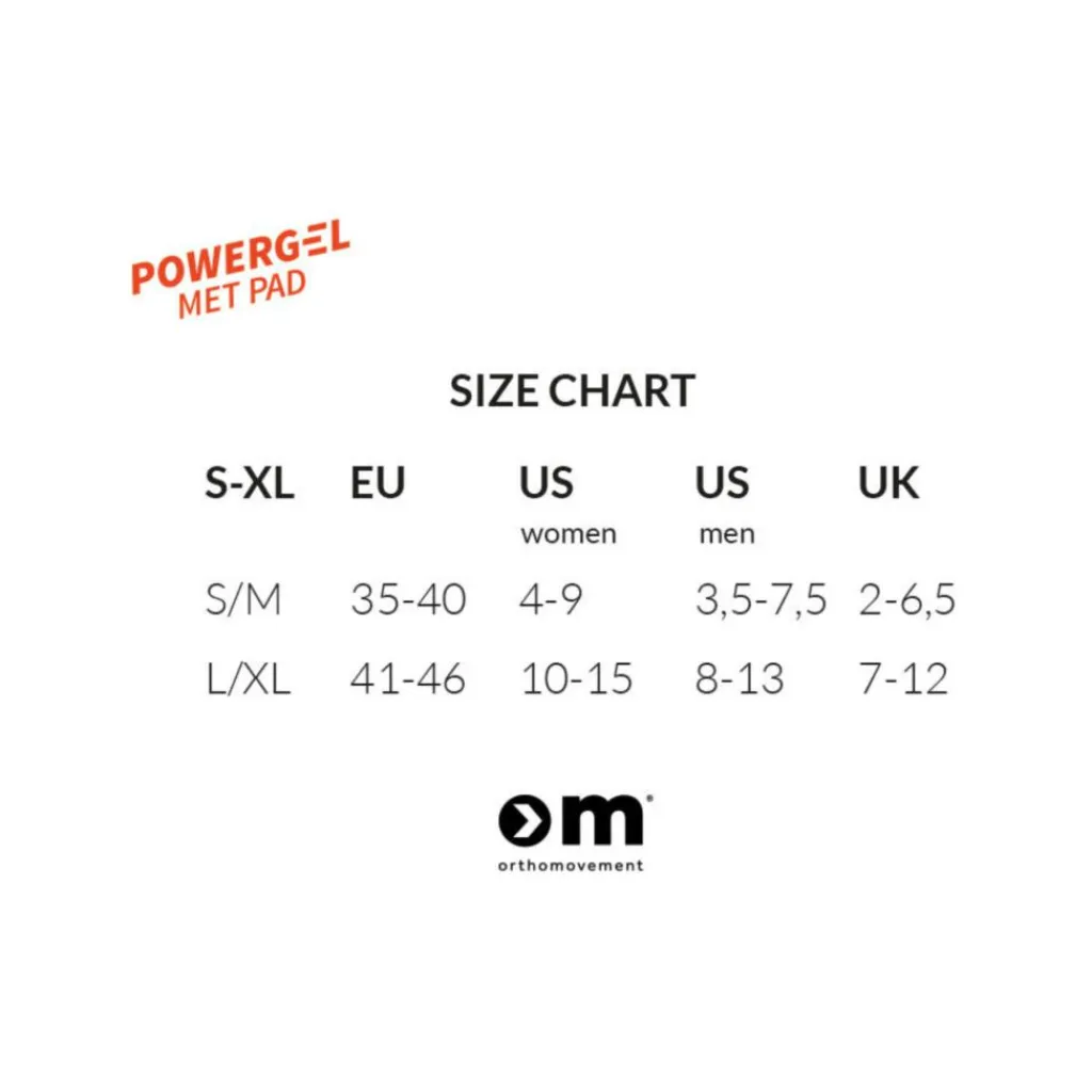 Ortho Movement Såler & Indlæg>Powergel Met Pad