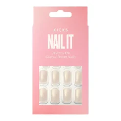 KICKS Beauty Press-On Nails Glazed< Kunstige Negle Og Tilbehør