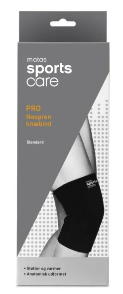 Matas Sports Care PRO Neopren Knæbind Standard< Knæstøtte|Knæstøtte