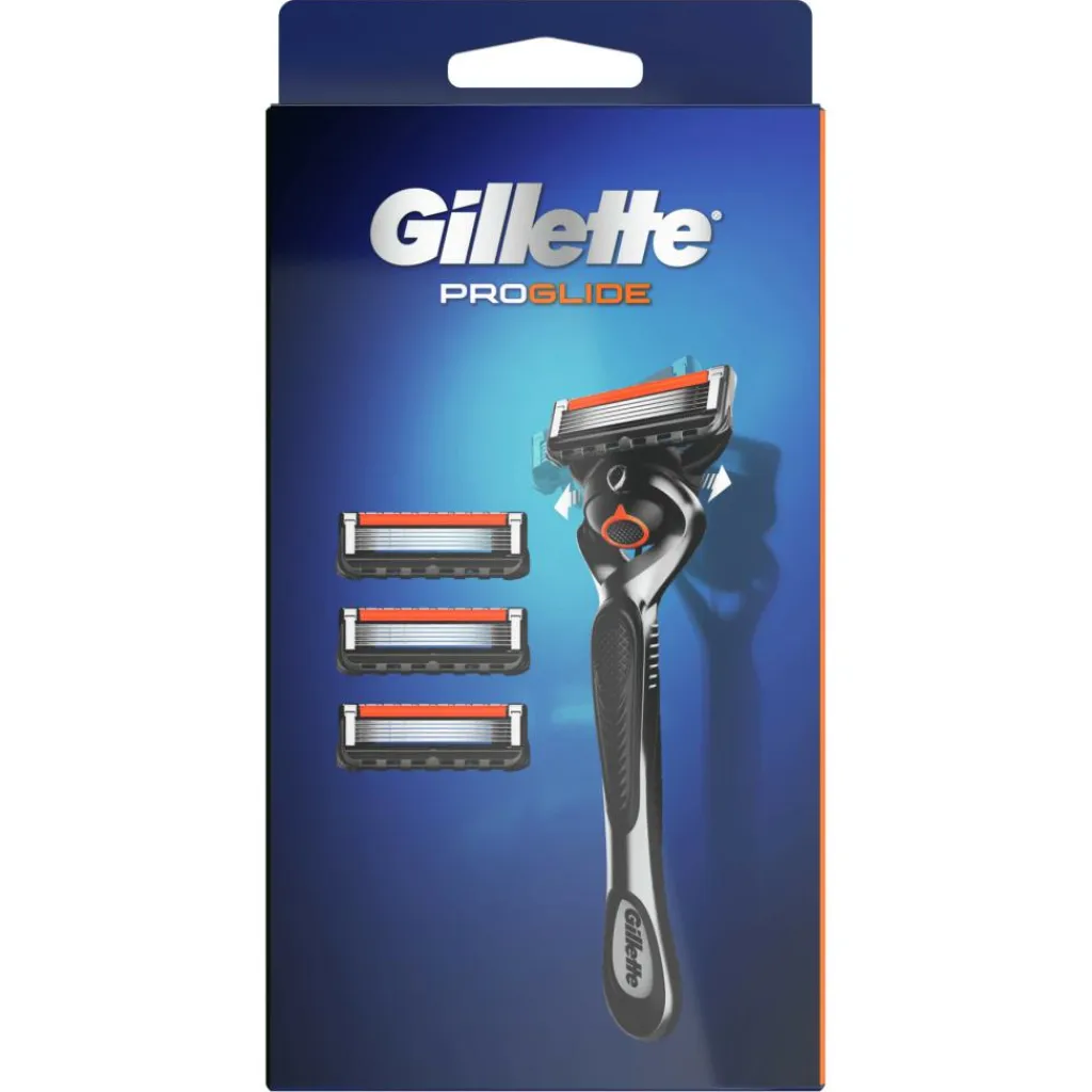 Gillette Skrabere & Blade>Proglide barberskraber + 3 barberblade