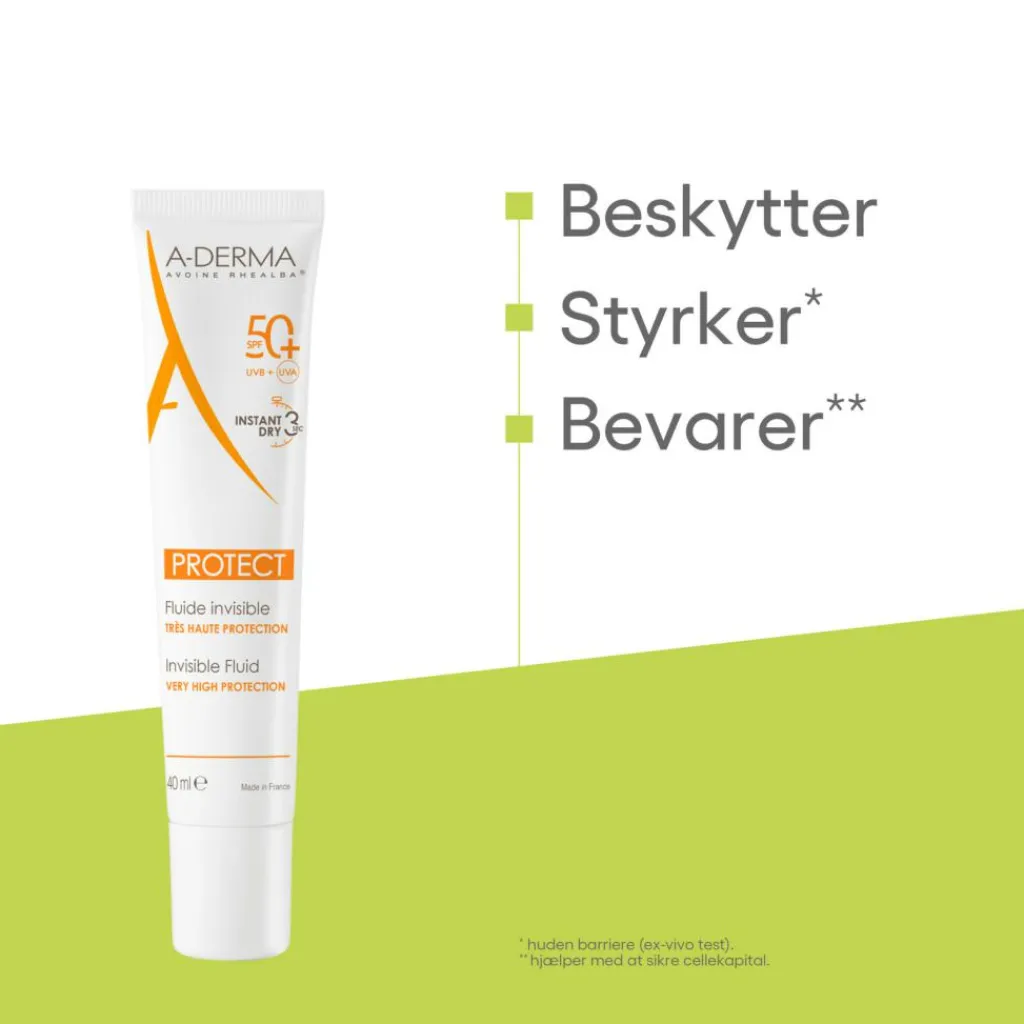A-DERMA Solpleje<Protect Invisible Sun Fluid SPF50+