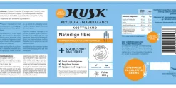 HUSK Psyllium Mavebalance Psyllium Mavebalance + Mælkesyrebakterier< Ingredienser