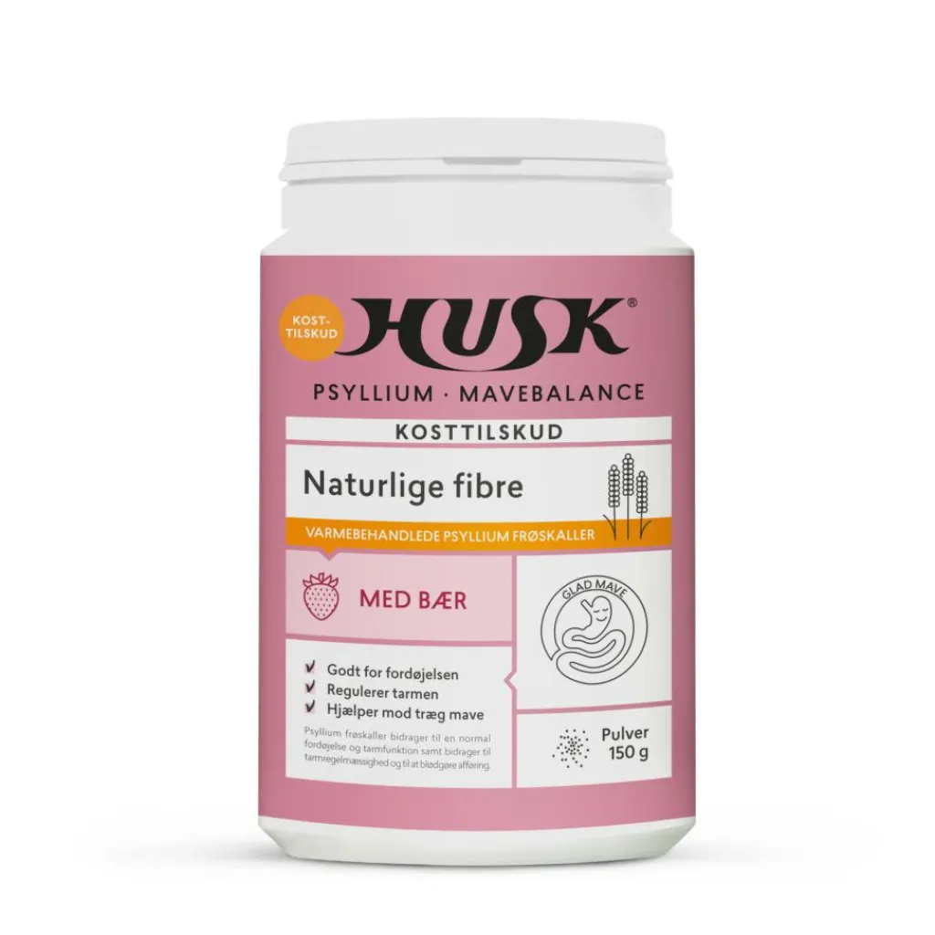HUSK Psyllium Mavebalance Fordøjelse & Fibre>Psyllium Mavebalance med Bær