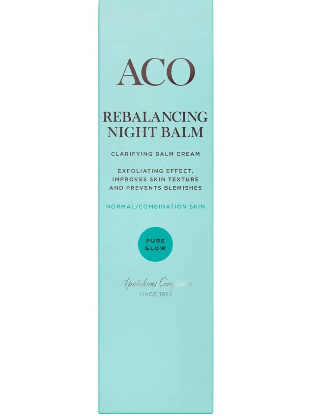 ACO Pure Glow Rebalancing Night Balm< Ansigtspleje|Natcreme