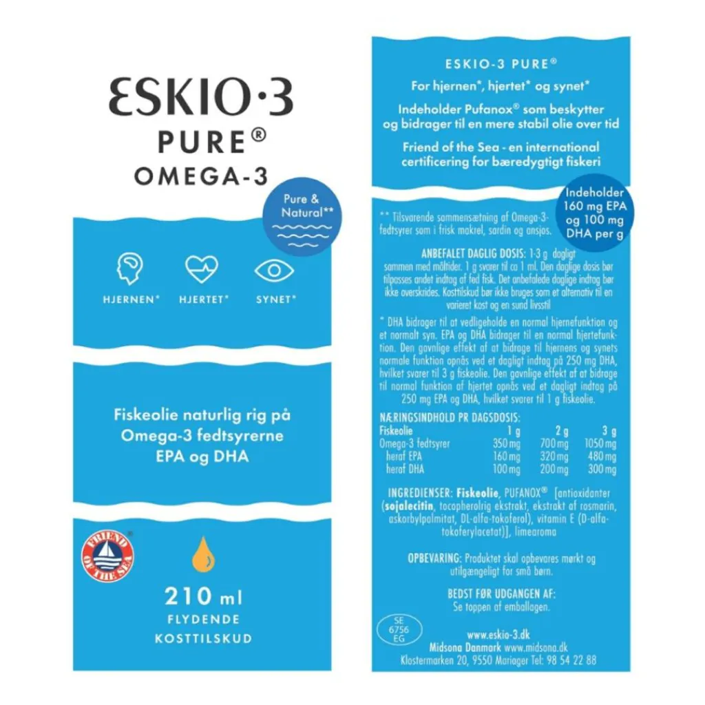 Eskio-3 Pure Omega-3< Fiskeolie & Omega 3