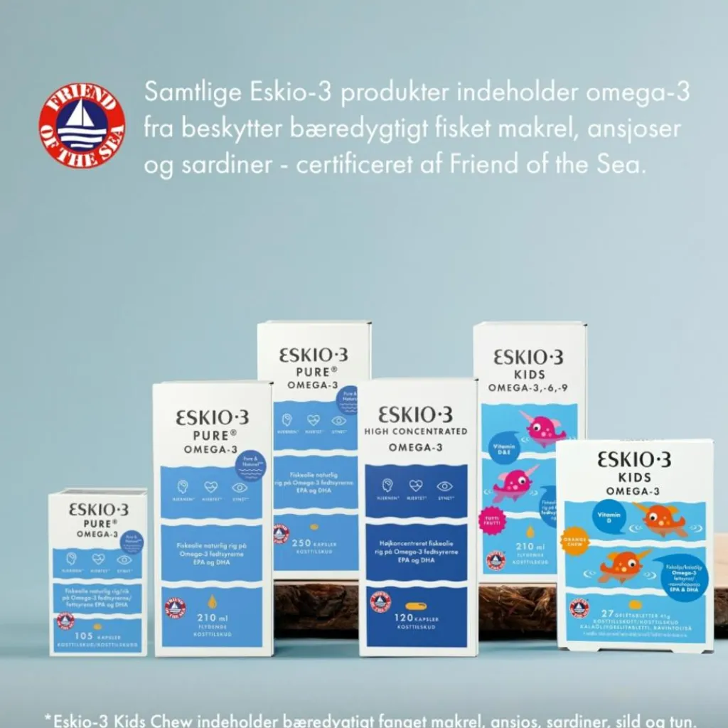 Eskio-3 Pure Omega-3< Fiskeolie & Omega 3
