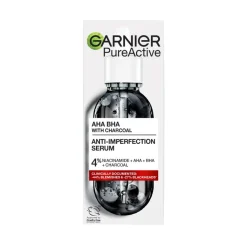Garnier Ansigtspleje<PureActive BHA Charcoal Anti-Imperfection Serum