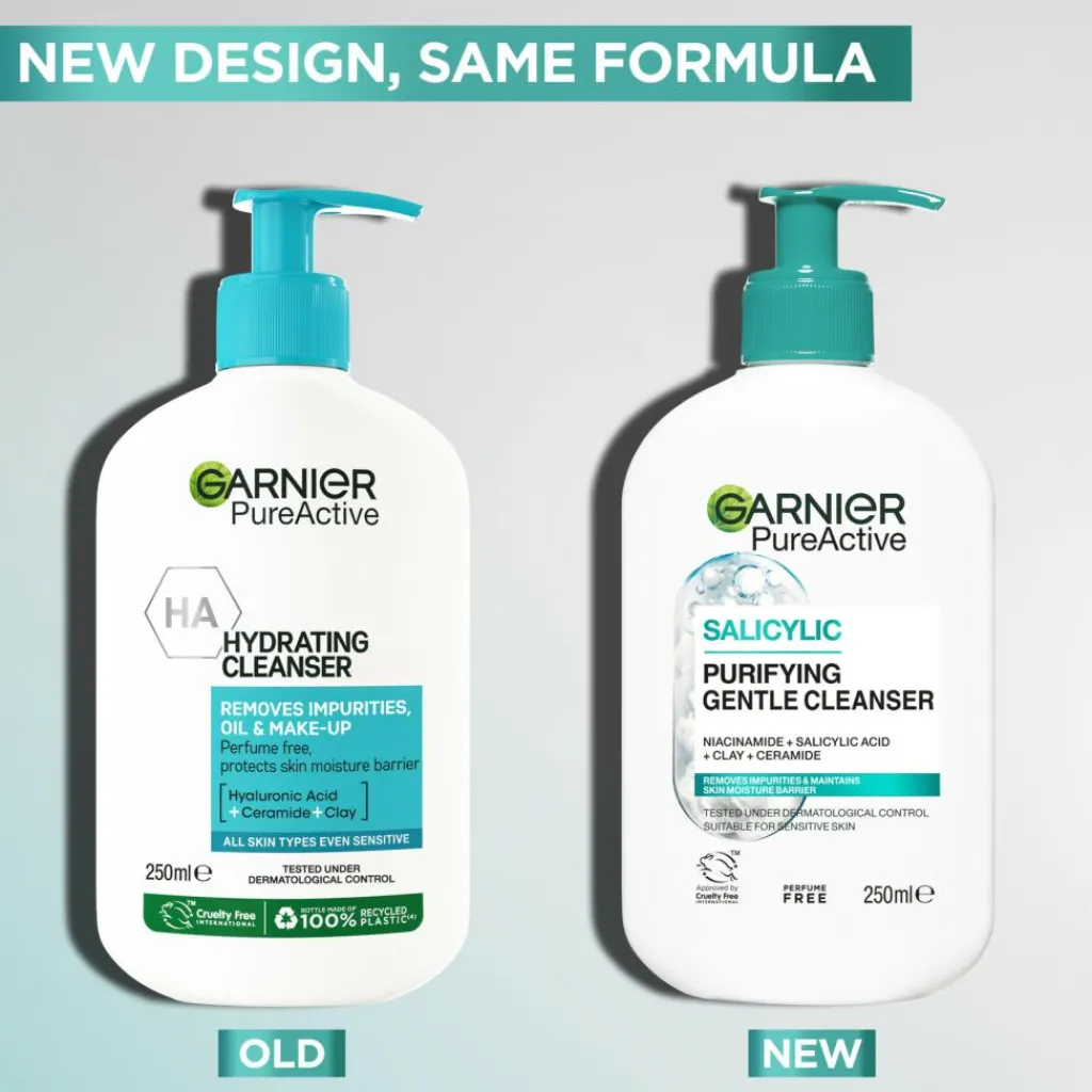 Garnier Ansigtspleje<PureActive Salicylic Purifying Gentle Rensegel