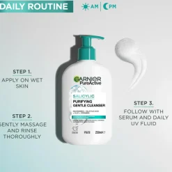 Garnier Ansigtspleje<PureActive Salicylic Purifying Gentle Rensegel