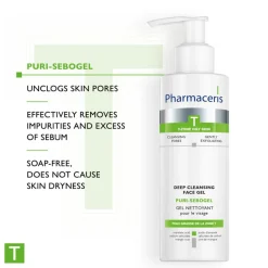 Pharmaceris Ansigtspleje<Puri-Sebogel Deep Cleansing Face Gel