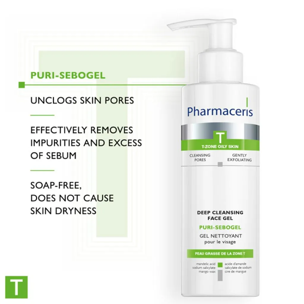 Pharmaceris Ansigtspleje<Puri-Sebogel Deep Cleansing Face Gel