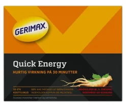 Gerimax Ginseng|Ingredienser<Quick Energy