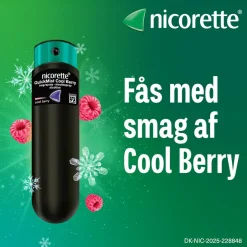 Nicorette® QuickMist Cool Berry 1 mg/spray, mundhulespray, opløsning< Nikotinspray|Rygestop