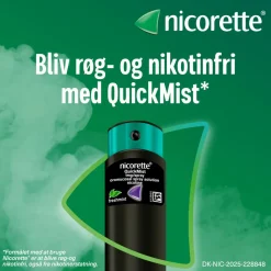 Nicorette® QuickMist Cool Berry 1 mg/spray, mundhulespray, opløsning< Nikotinspray|Rygestop