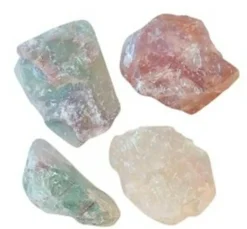 NatureSource Regnbue Fluorit Krystal Rå< Meditation