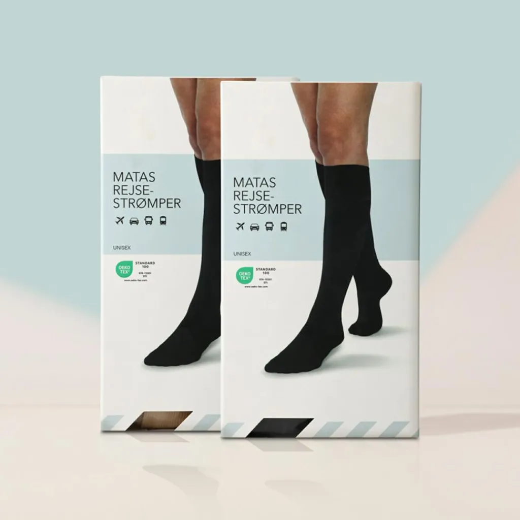 Matas Striber Rejsestrømpe< Støttestrømper|Tøj