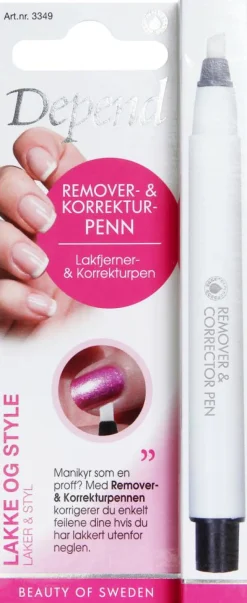 Depend Neglelakfjerner<Remover & Corrector Pen