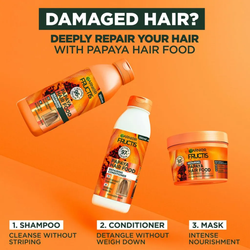 Garnier Shampoo<Repairing Papaya Hair Food Shampoo