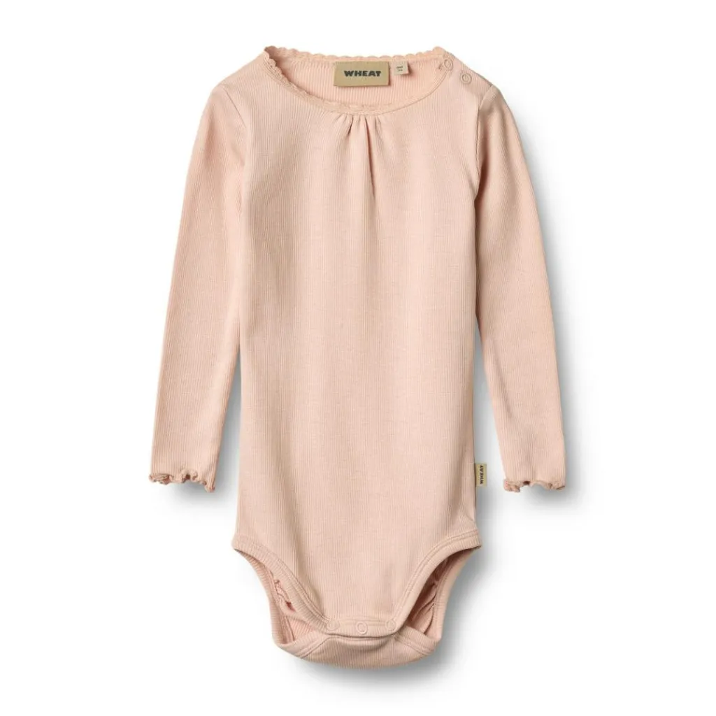 WHEAT Rib Body Long Sleeve Lotta<Børn Børnetøj