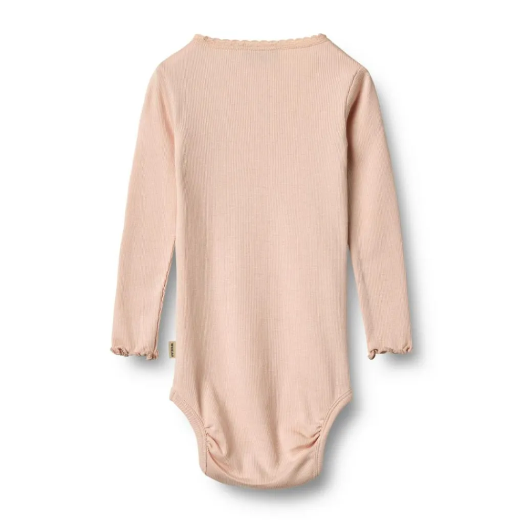 WHEAT Rib Body Long Sleeve Lotta<Børn Børnetøj
