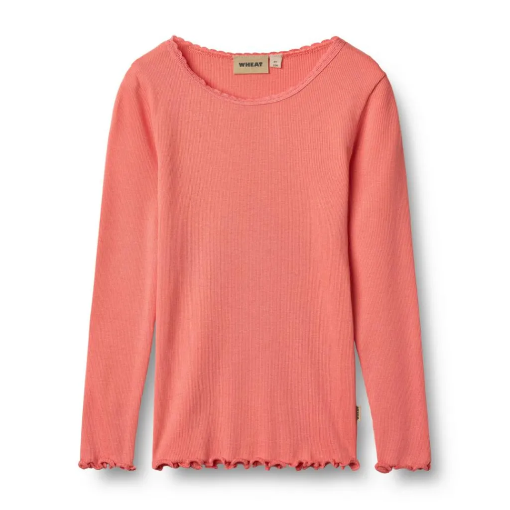WHEAT Børnetøj<Rib T-Shirt Long Sleeve Reese