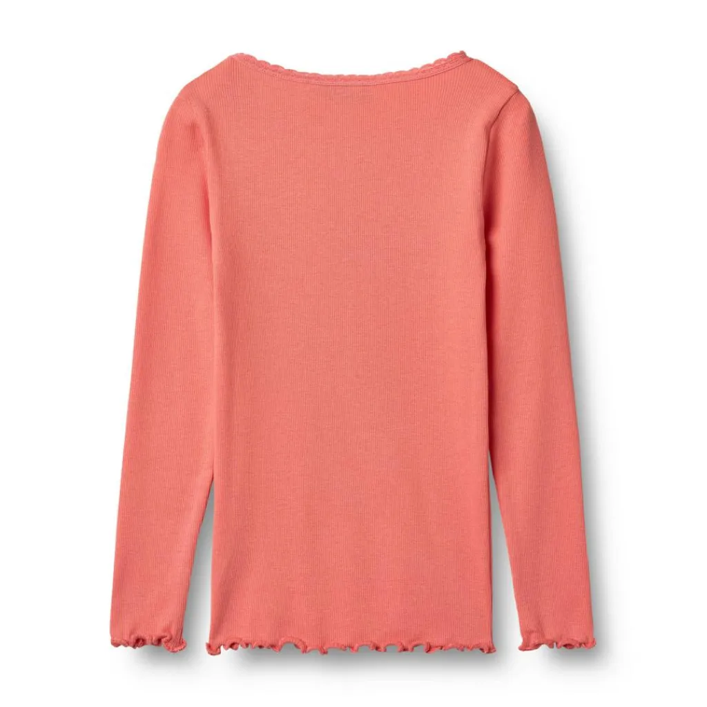 WHEAT Børnetøj<Rib T-Shirt Long Sleeve Reese