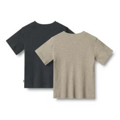 WHEAT Børnetøj>Rib T-Shirt Short Sleeve Fabian 2-pak