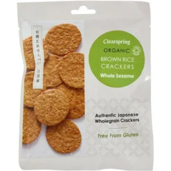 Clearspring Rice Cracker Sesame Ø< Chips & Kiks