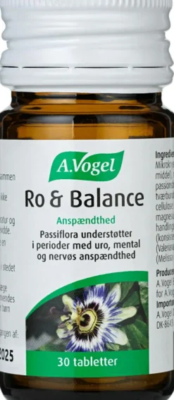 A.Vogel Ro og Balance< Ingredienser