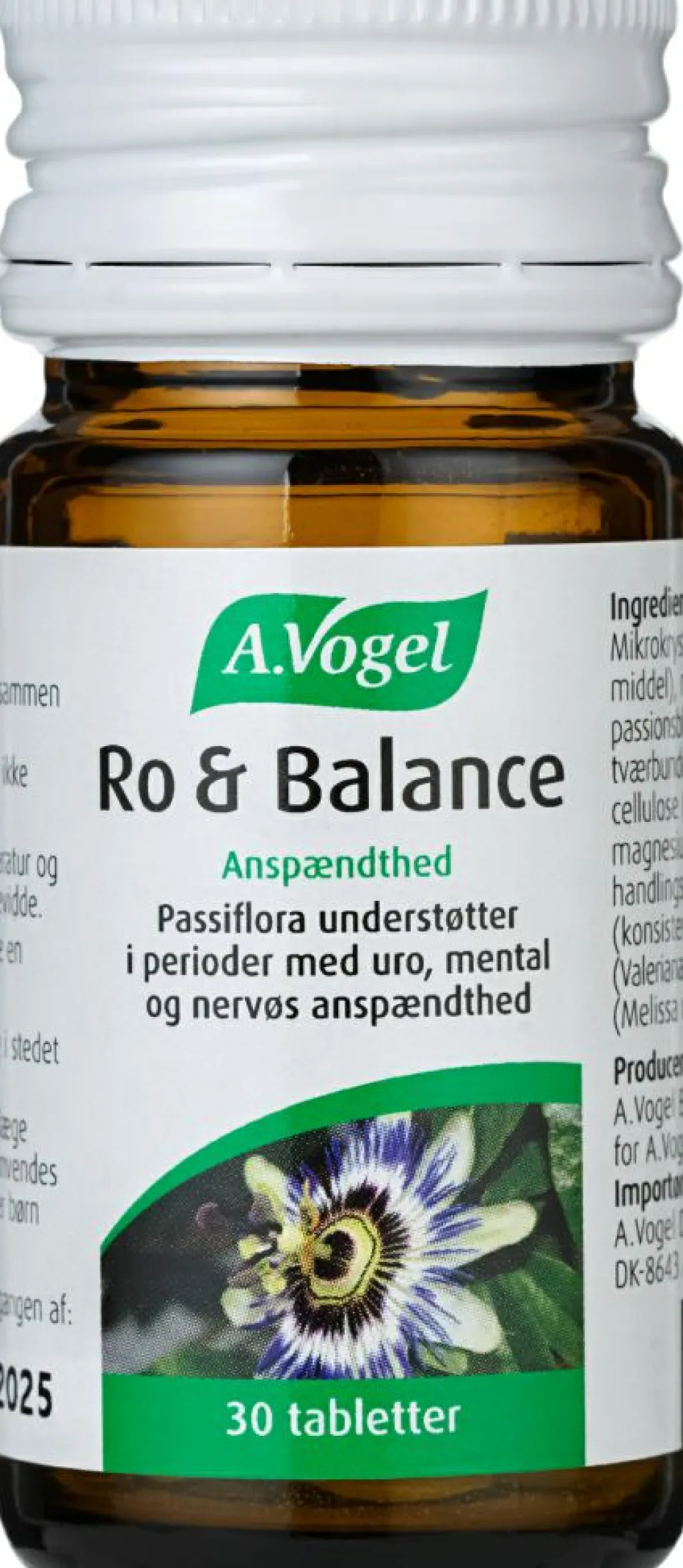 A.Vogel Ro og Balance< Ingredienser