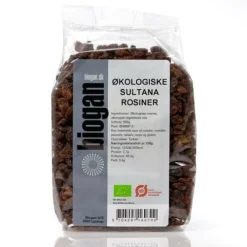 Biogan Tørret Frugt & Nødder>Rosiner sultanas Ø