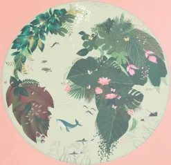 ViSSEVASSE Spil Og Puslespil>Rundt Puslespil 'I Love Mother Earth'