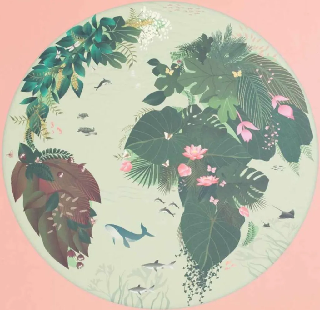 ViSSEVASSE Spil Og Puslespil>Rundt Puslespil 'I Love Mother Earth'