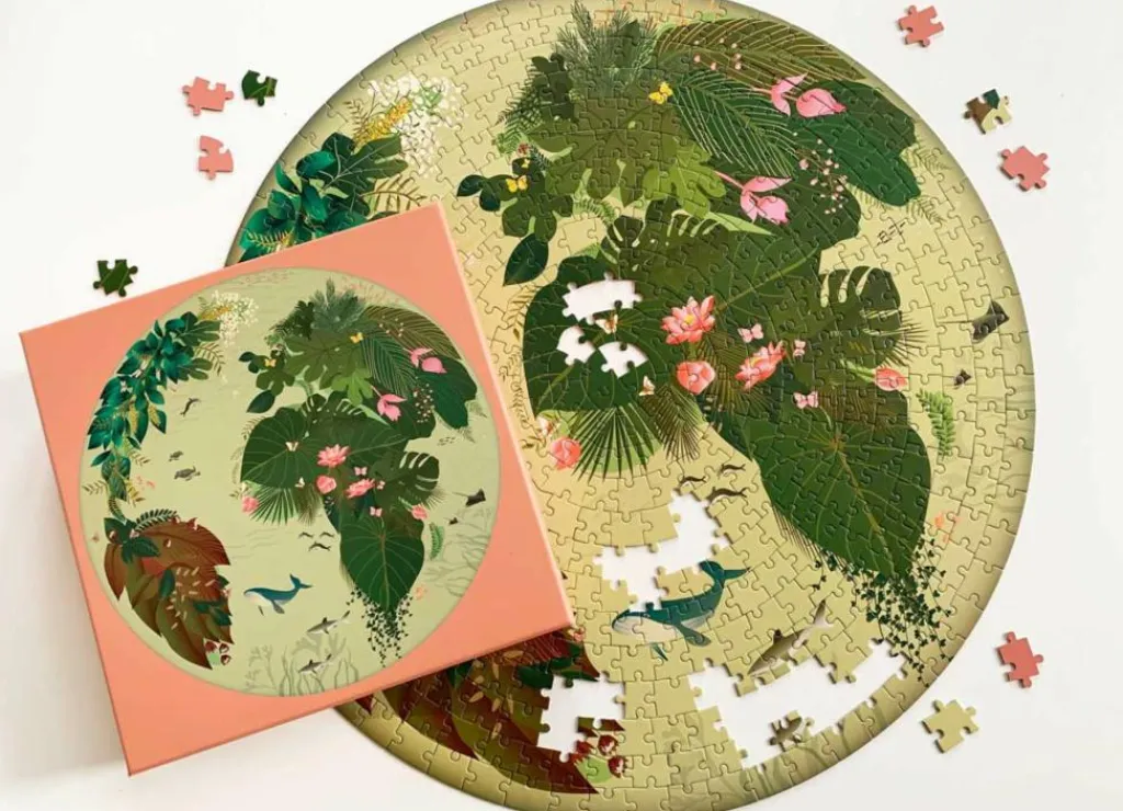 ViSSEVASSE Spil Og Puslespil>Rundt Puslespil 'I Love Mother Earth'