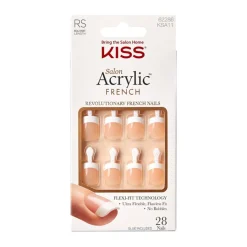 Kiss Salon Acrylic French Ultra Flexible Nails< Kunstige Negle Og Tilbehør